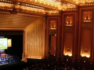 Interior of the Lyric Opera of Chicago theater
